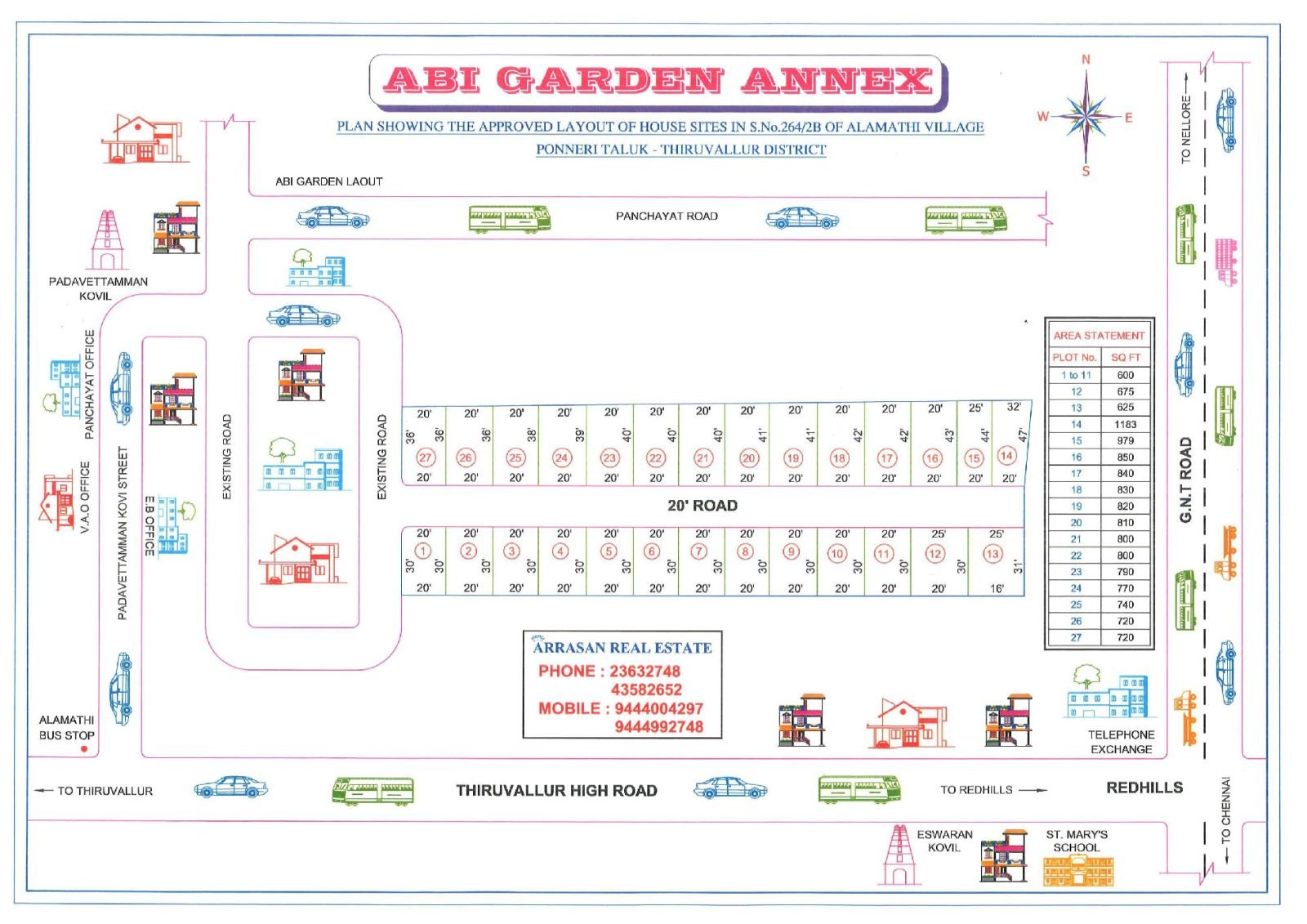 Abi Garden — approved layout plan
