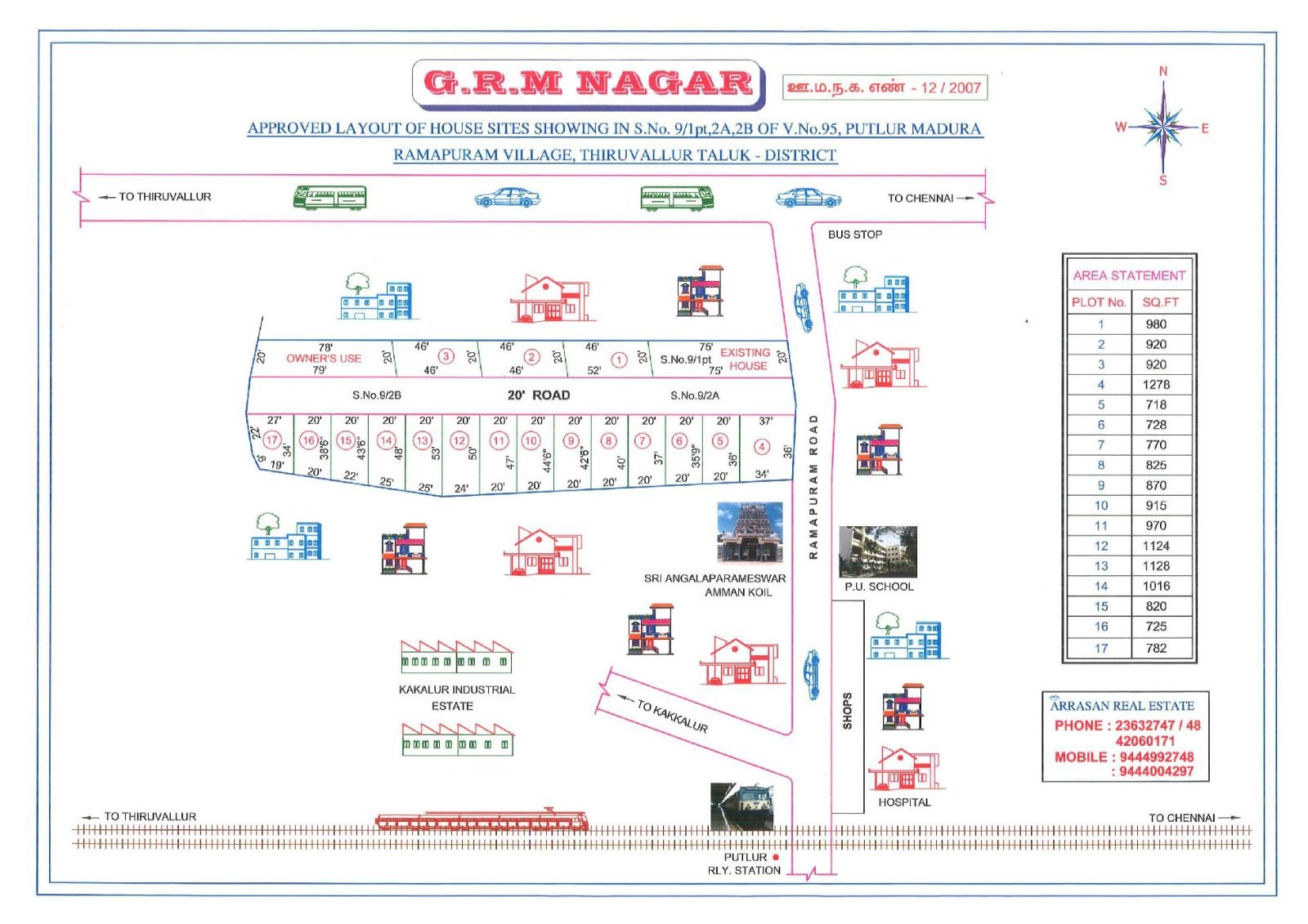 G.R.M Nagar — approved layout plan