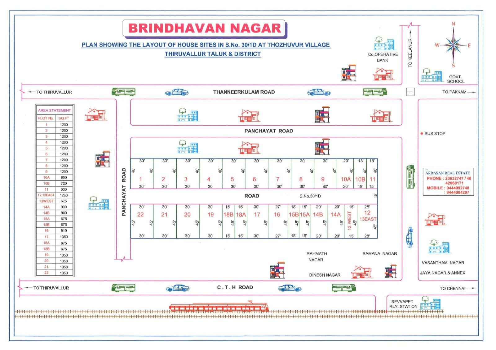 Brindhavan Nagar — approved layout plan