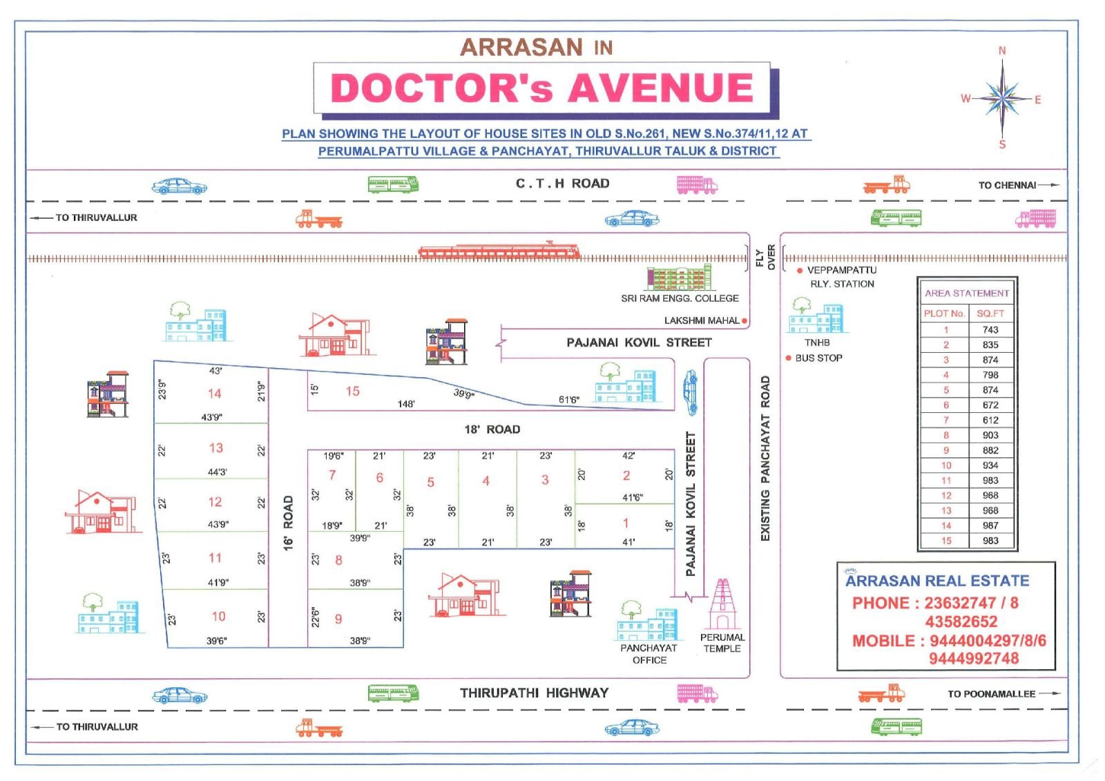Doctors Avenue — approved layout plan