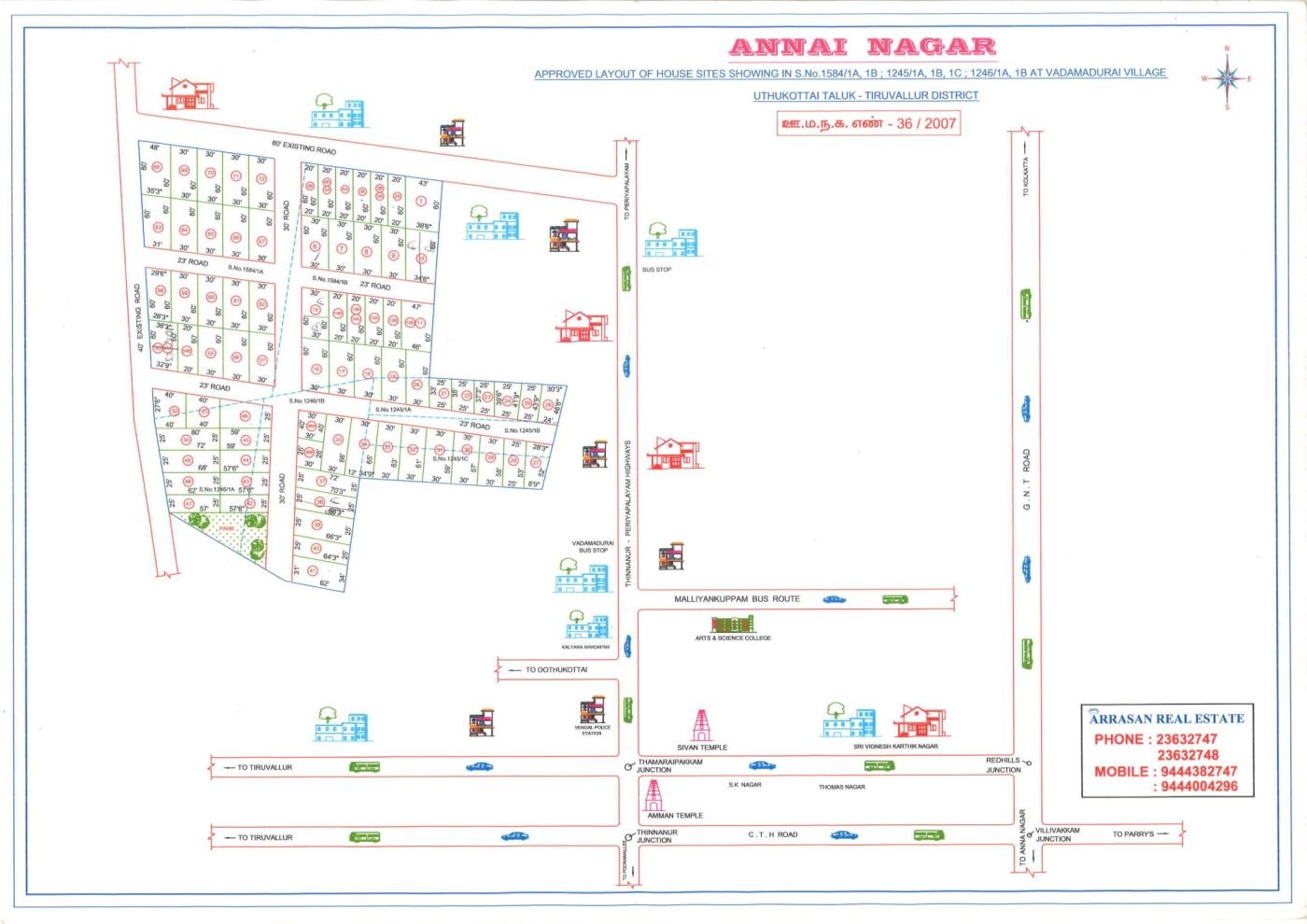 Annai Nagar — approved layout plan, Tamil Nadu