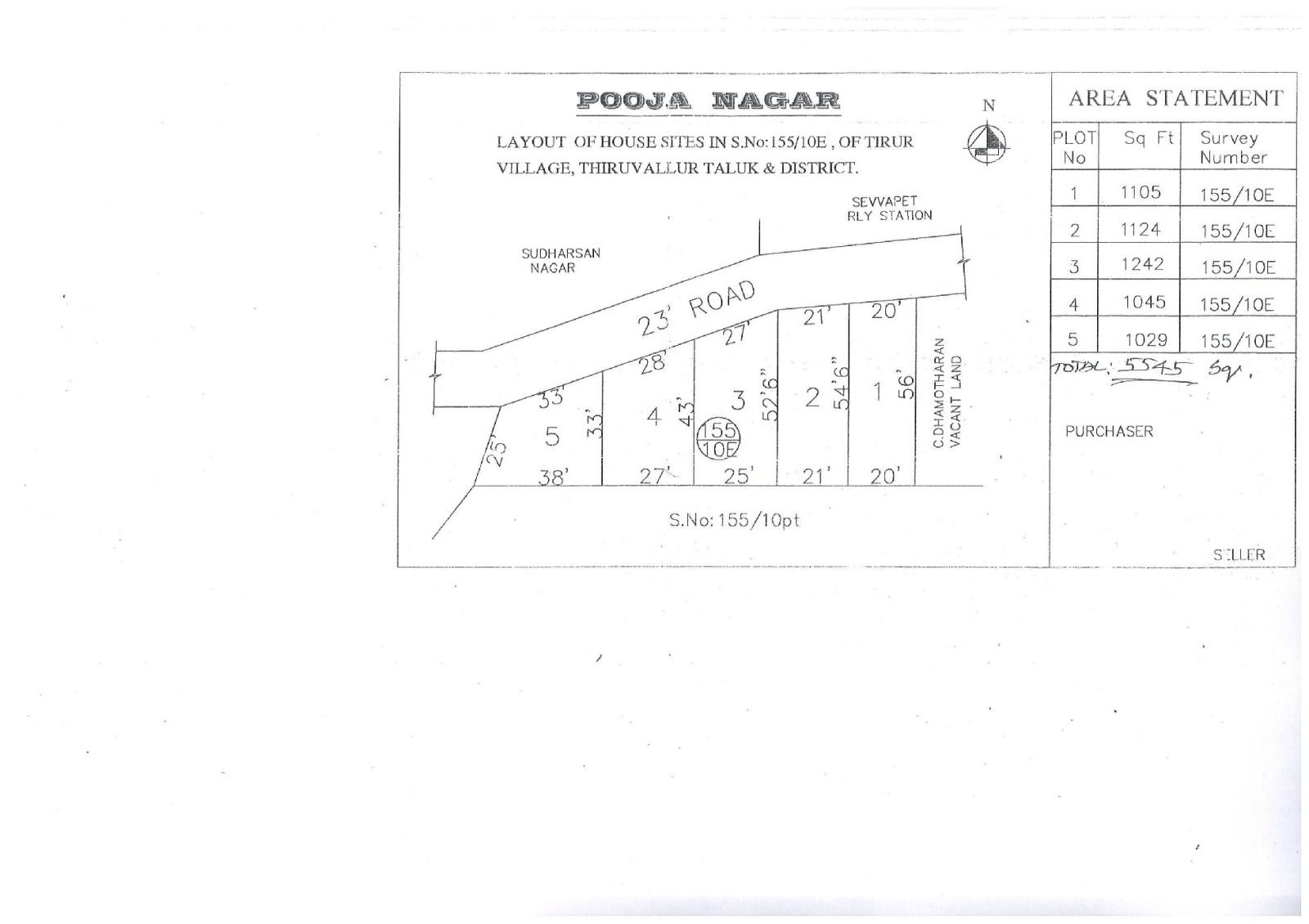 Pooja Nagar — approved layout plan