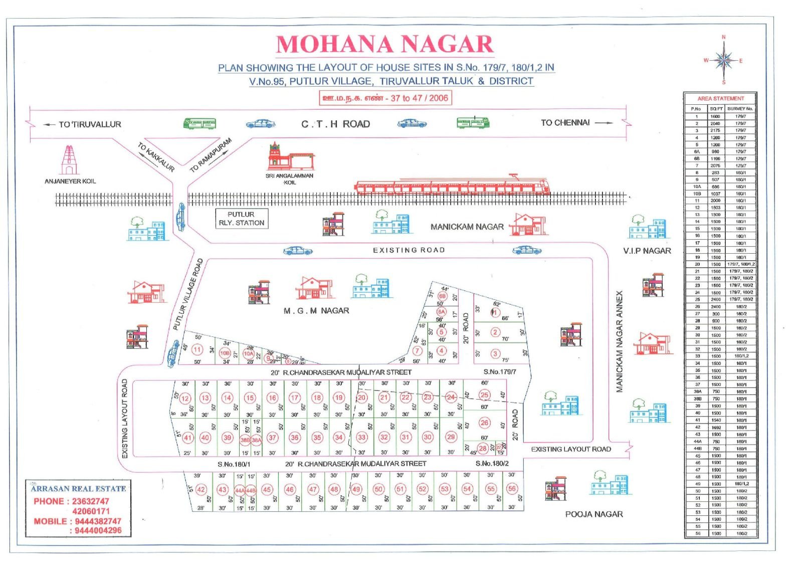 Mohana Nagar — approved layout plan