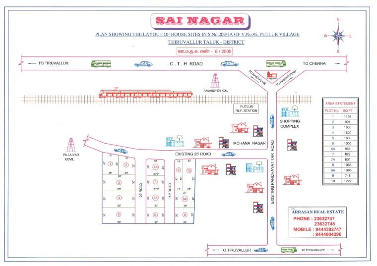 Sai Nagar — approved layout plan, Tamil Nadu