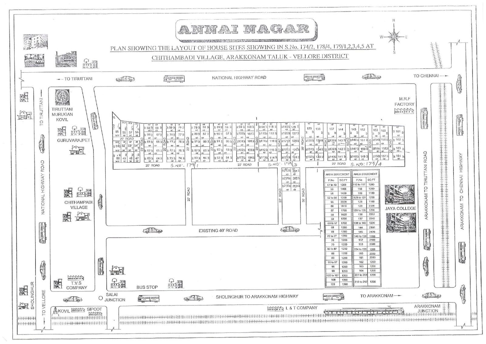 Annai Nagar — approved layout plan
