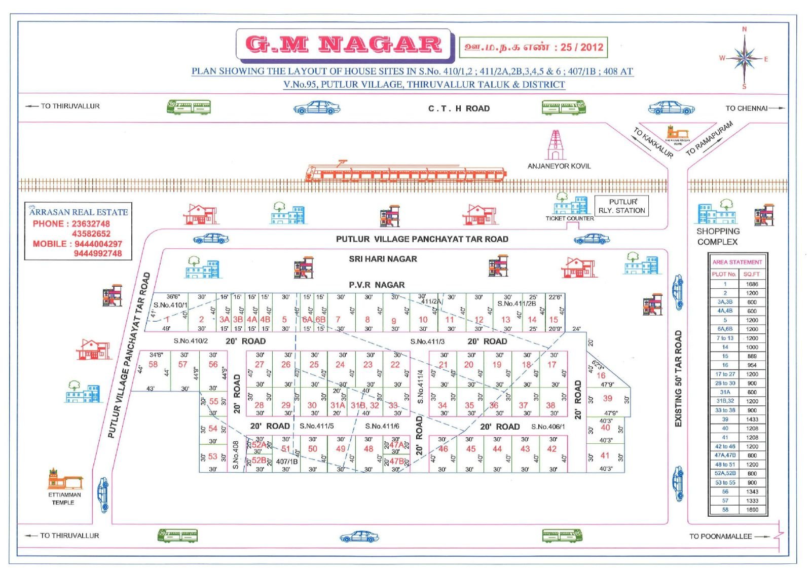 G.M Nagar — approved layout plan