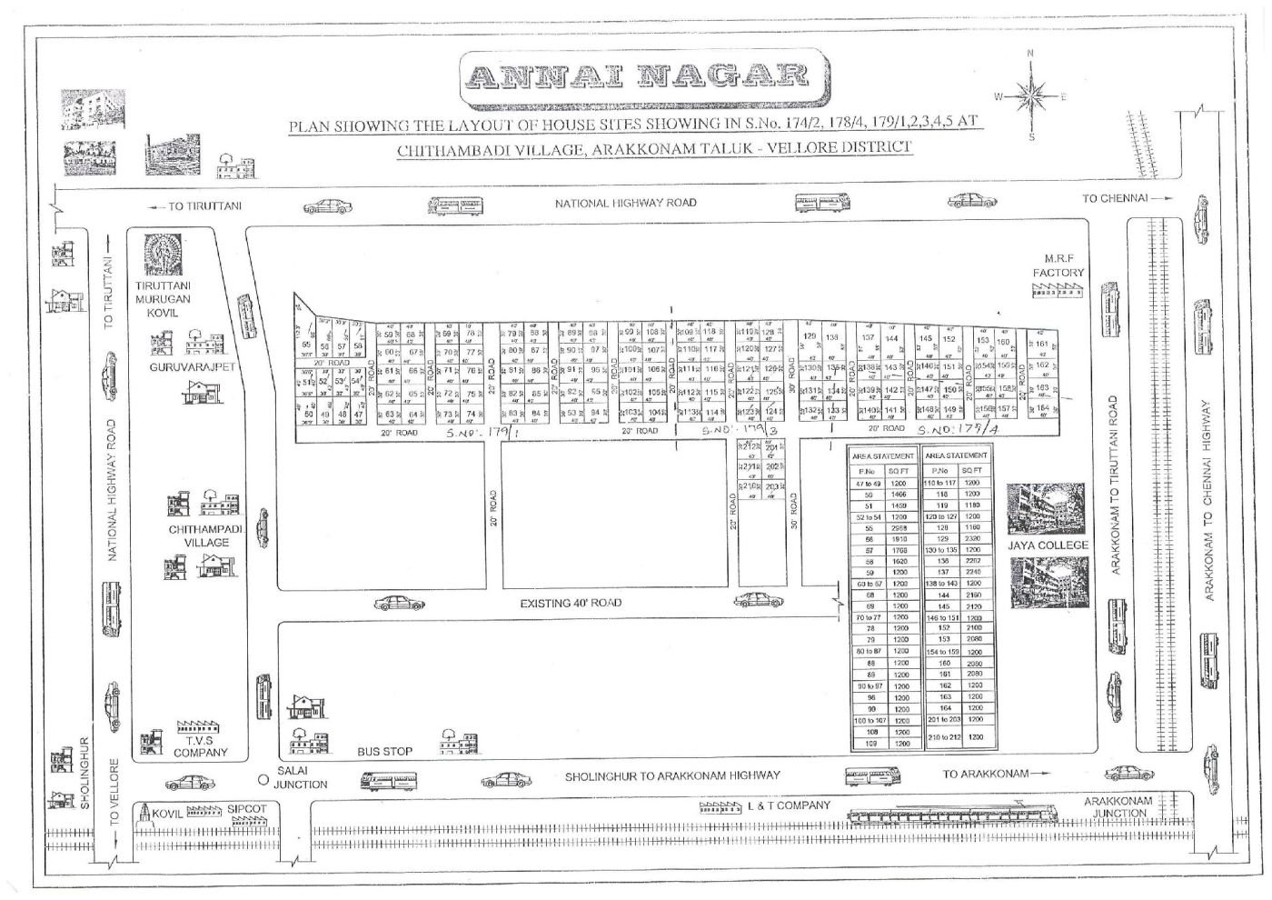 Annai Nagar — approved layout plan, Tamil Nadu